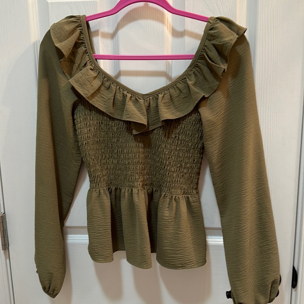 long sleeve altar’d state blouse